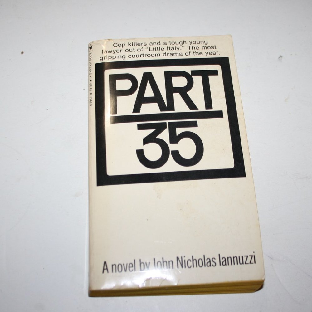 Part 35 novel 1971 John Nicholas Iannuzzi paperback vintage book RARE FIND (bb)